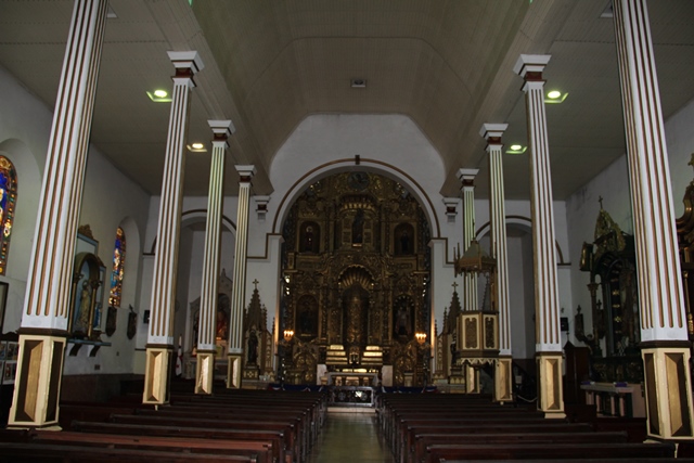 Distrito Histórico de Panamá. Altar de oro de la Capilla San José. Fotografía Luis Bruzón