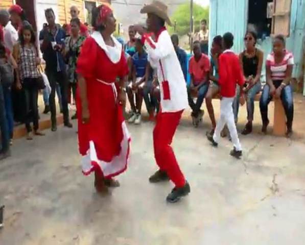 Sarandunga. Popular dance Sarandunga of Baní . 