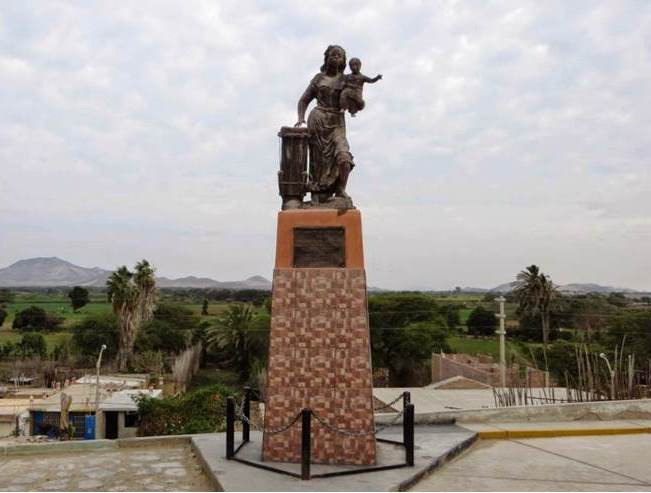 District of Zaña. Monument to Freedom. 