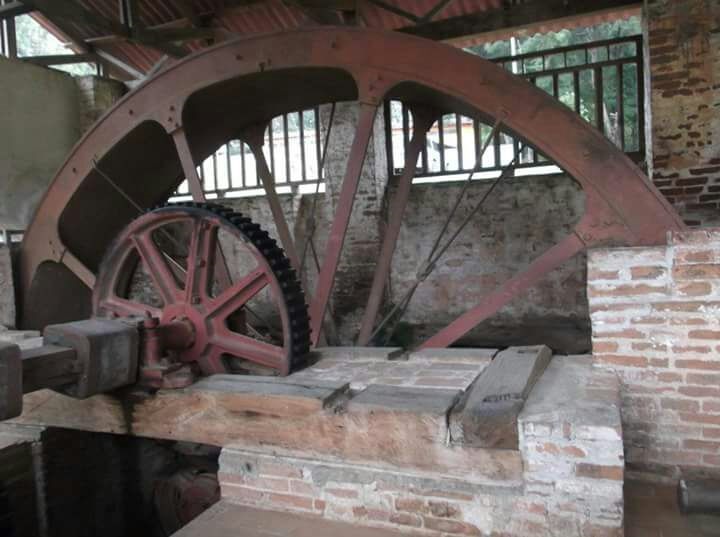 Museo Regional del Trapiche ,  Vista de la rueda de pelton . Fotografía Museo Regional del Trapiche 