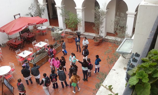 Historic City Hall ,  View from the upper floor towards the lower court . Photograph credit: supplied by María Elena Ferreira