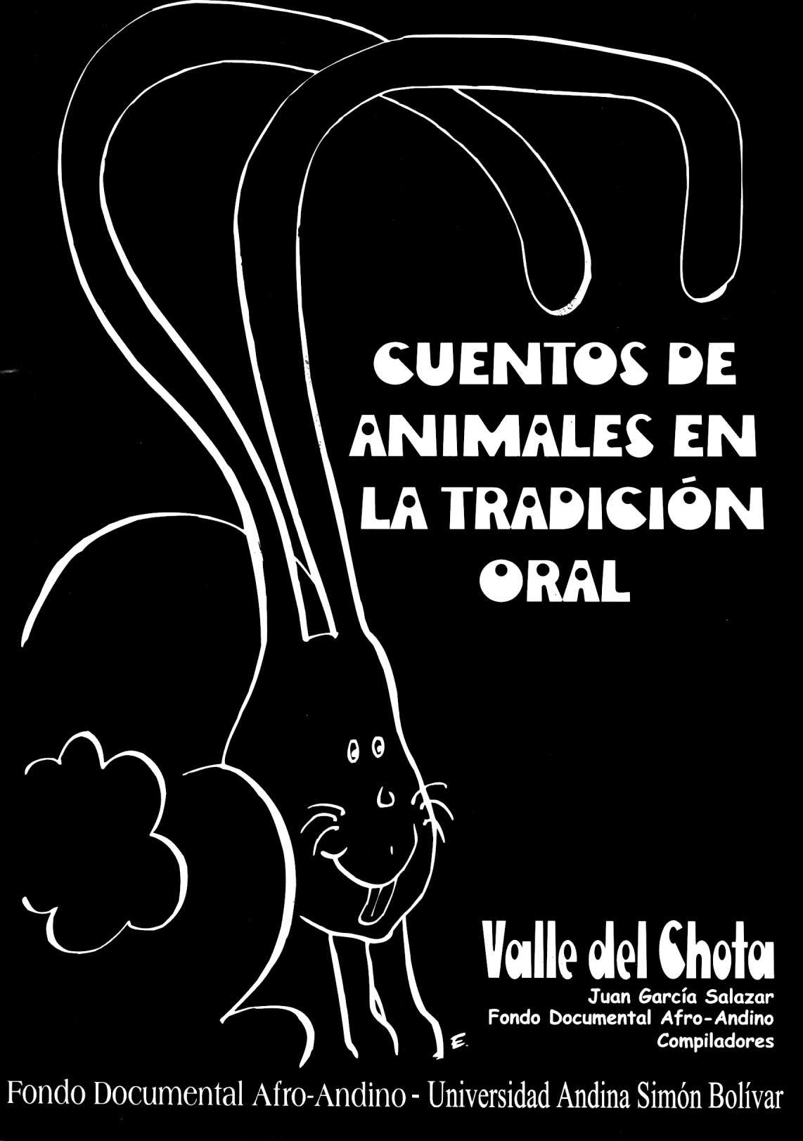 . Cover of the book Cuentos de animales en la tradición oral (Tales of animals in oral tradition). 