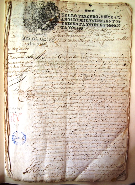 Request to annex a chapel to the parochial church of Pelileo, province of Tungurahua (Manuscript ). Heritage document in the National Archive of Ecuador in the Series Work camps, box 9, and file 3. Place: Quito, number of pages: 6. . Photo: National Archive of Ecuador