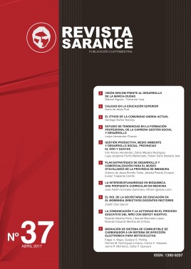 . Sarance magazine, a publication of the Otavalan Institute of Anthropology. 