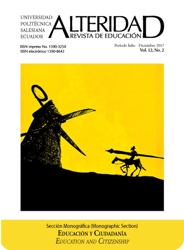 Salesian Polytechnic University. Cover Alteridad (Otherness)  magazine. 