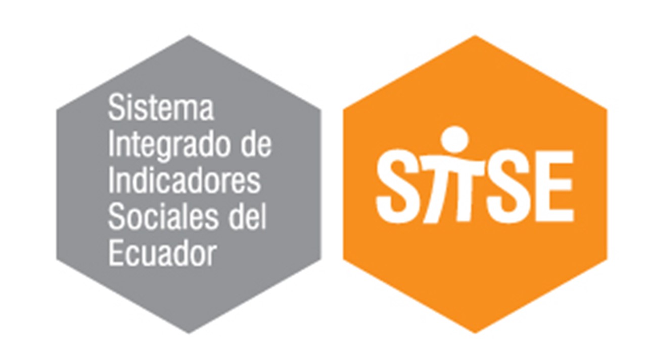 . Logo del Sistema Integrado de Indicadores Sociales del Ecuador. 